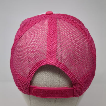 AXID Snapback Mesh Back Trucker Hat Pink One Size Adjustable Colorblock