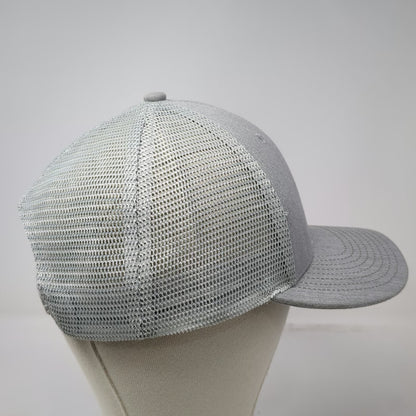 Augusta Sportswear Bar None Auction Trucker Hat Gray One Size Snapback Mesh