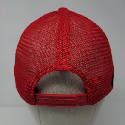 LC Warriors Snapback Trucker Hat Red OSFA Mesh Back Embroidered Legacy