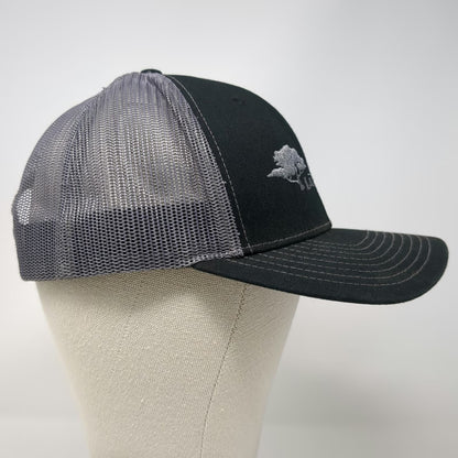 Richardson Trucker Hat Black One Size Snapback Mesh JR Landscaping Tree Logo