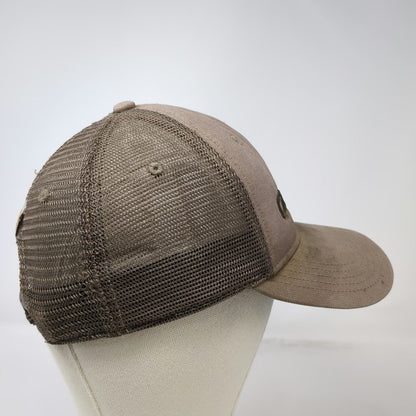 Carhartt Trucker Hat Brown One Size Mesh Back Snapback Embroidered Logo Canvas