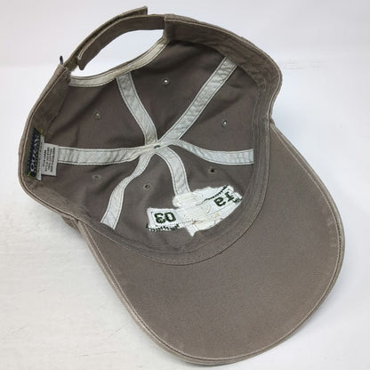 Ouray Baseball Cap Brown One Size Skidmore 1903 Logo Patch Cotton Strapback Hat