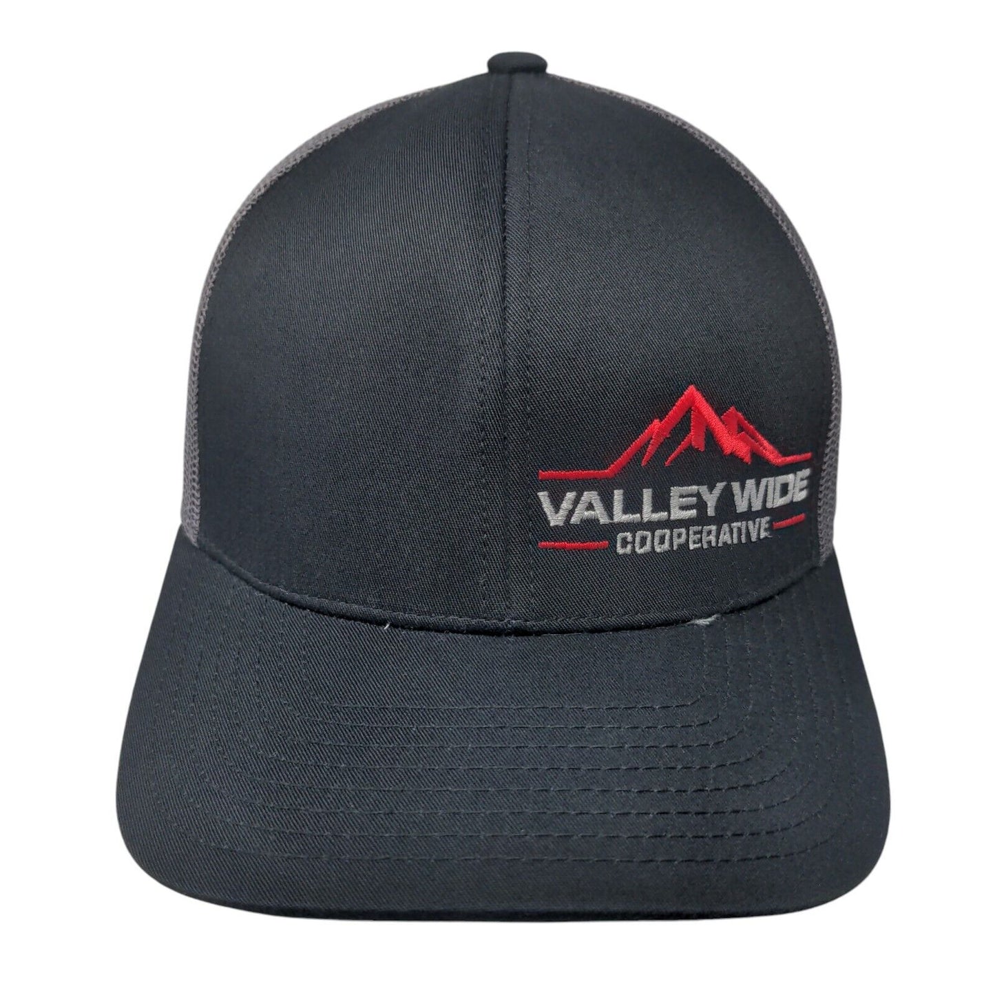 Valley Wide Cooperative Snapback Trucker Hat Black One Size Mesh Back