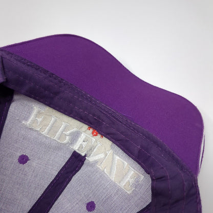 Firenze Italia Strapback Hat Purple One Size Adjustable Embroidered