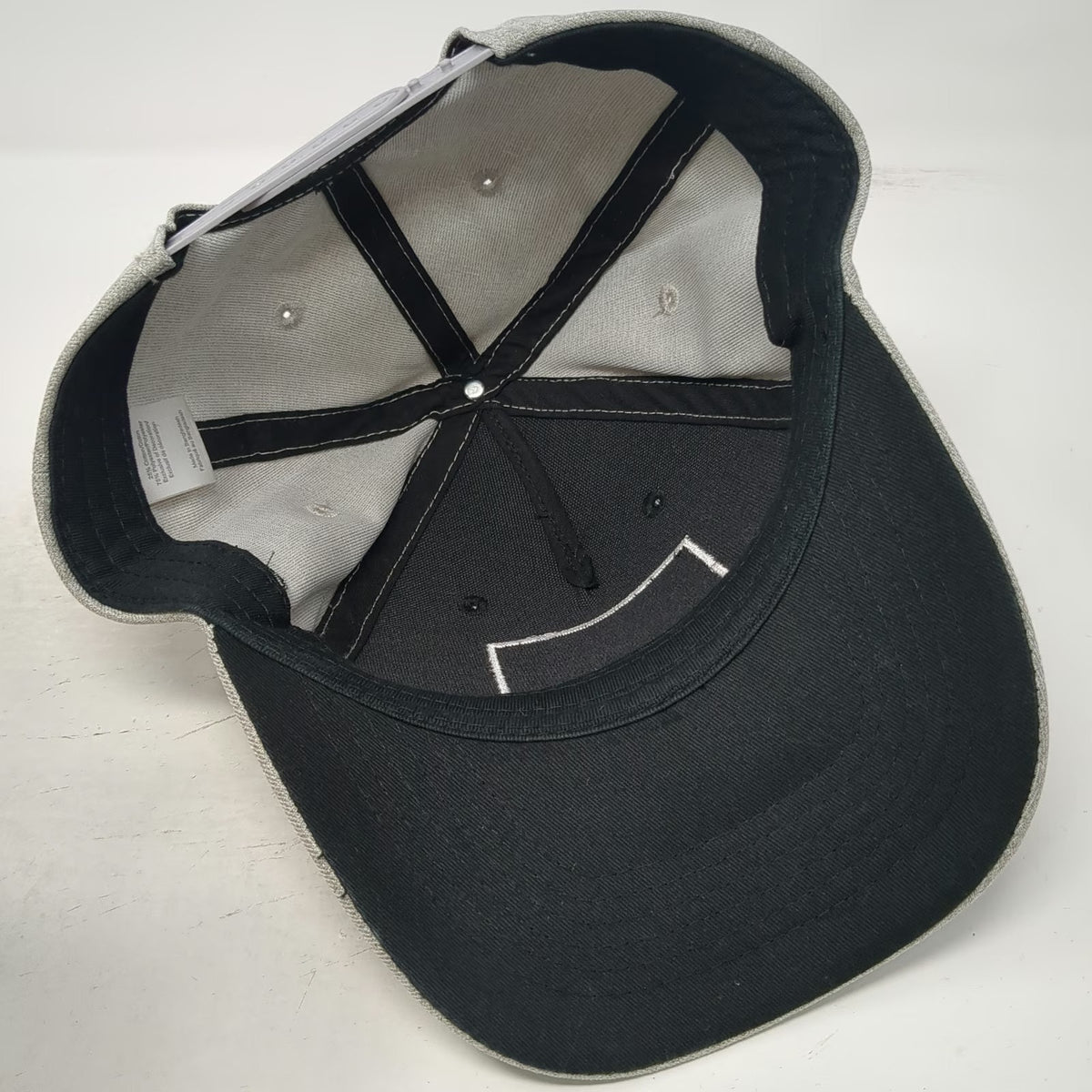Caterpillar 5 Panel Gray One Size Snapback Bulldozer Graphic Patch Hat