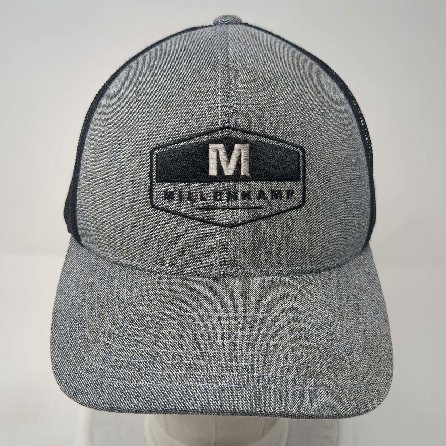 Millenkamp Snapback Mesh Back Trucker Hat Gray One Size Pacific Headwear