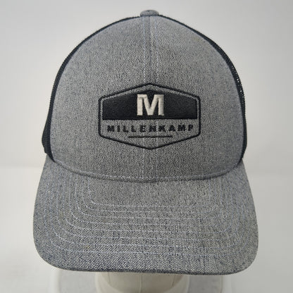 Millenkamp Snapback Mesh Back Trucker Hat Gray One Size Pacific Headwear