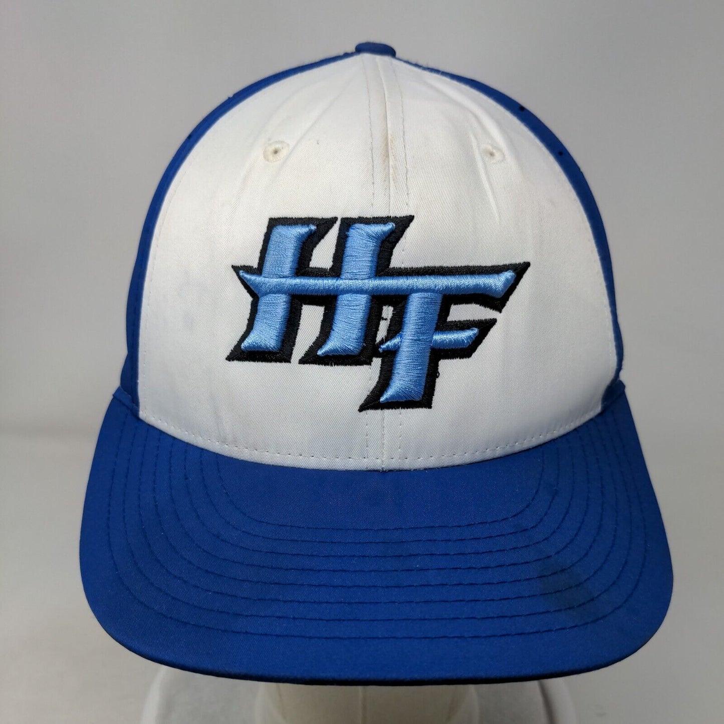 HF Fitted Hat Blue S/M Embroidered Breathable PTS 30 6 Panel Richardson