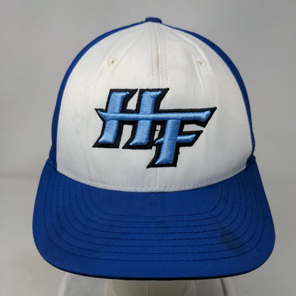 HF Fitted Hat Blue S/M Embroidered Breathable PTS 30 6 Panel Richardson