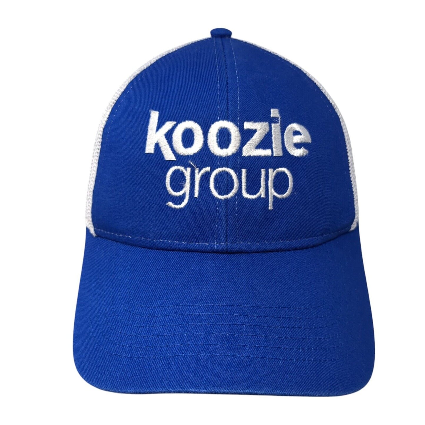 Koozie Group Snapback Trucker Hat Blue One Size Adjustable Mesh Back Cap America