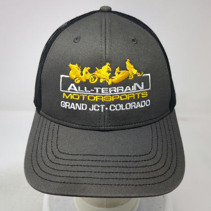 Cap America Trucker Hat Gray One Size All-Terrain Motorsports Mesh Snapback Hat