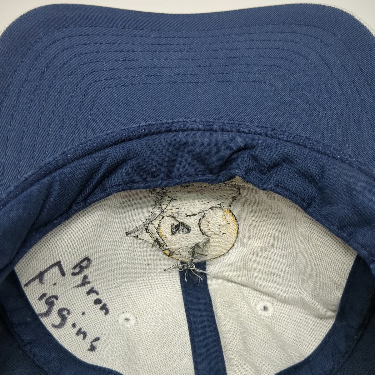 Yupoong Baseball Cap Blue One Size Hat Pilgrims Sailing Ship Graphic Strapback