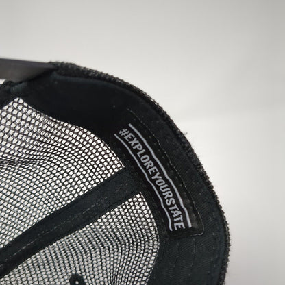 State Bicycle Company Snapback Trucker Hat Black One Size Mesh Back
