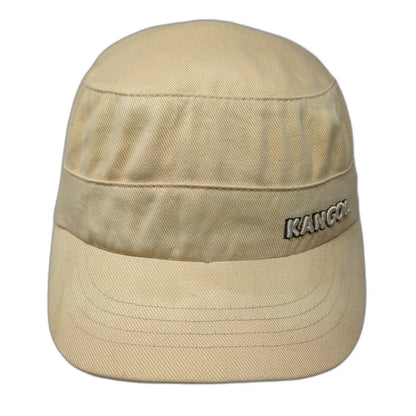 Kangol Baseball Cap Beige Hat M Flexfit Cotton Twill Army Cadet Style Logo