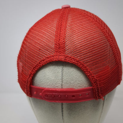 Billabong Trucker Hat Red One Size Surf Graphic Mesh Back Snapback Adjustable