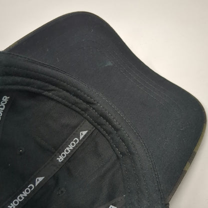 Condor Baseball Cap Black Camo Tactical Mesh Back Patch Area One Size Hat