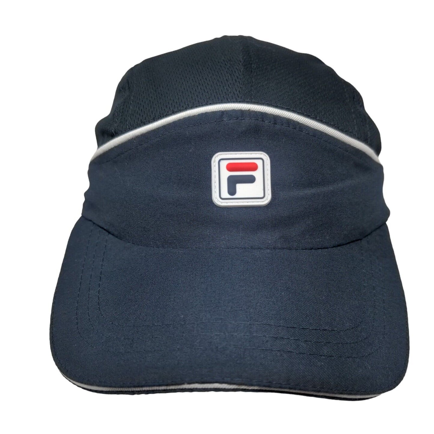 FILA Fitted Running Cap Blue One Size Embroidered Breathable Polyester