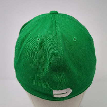 Dew Tour 210 Fitted Hat Green Size 6 7/8-7 1/4 Embroidered 6 Panel Flexfit