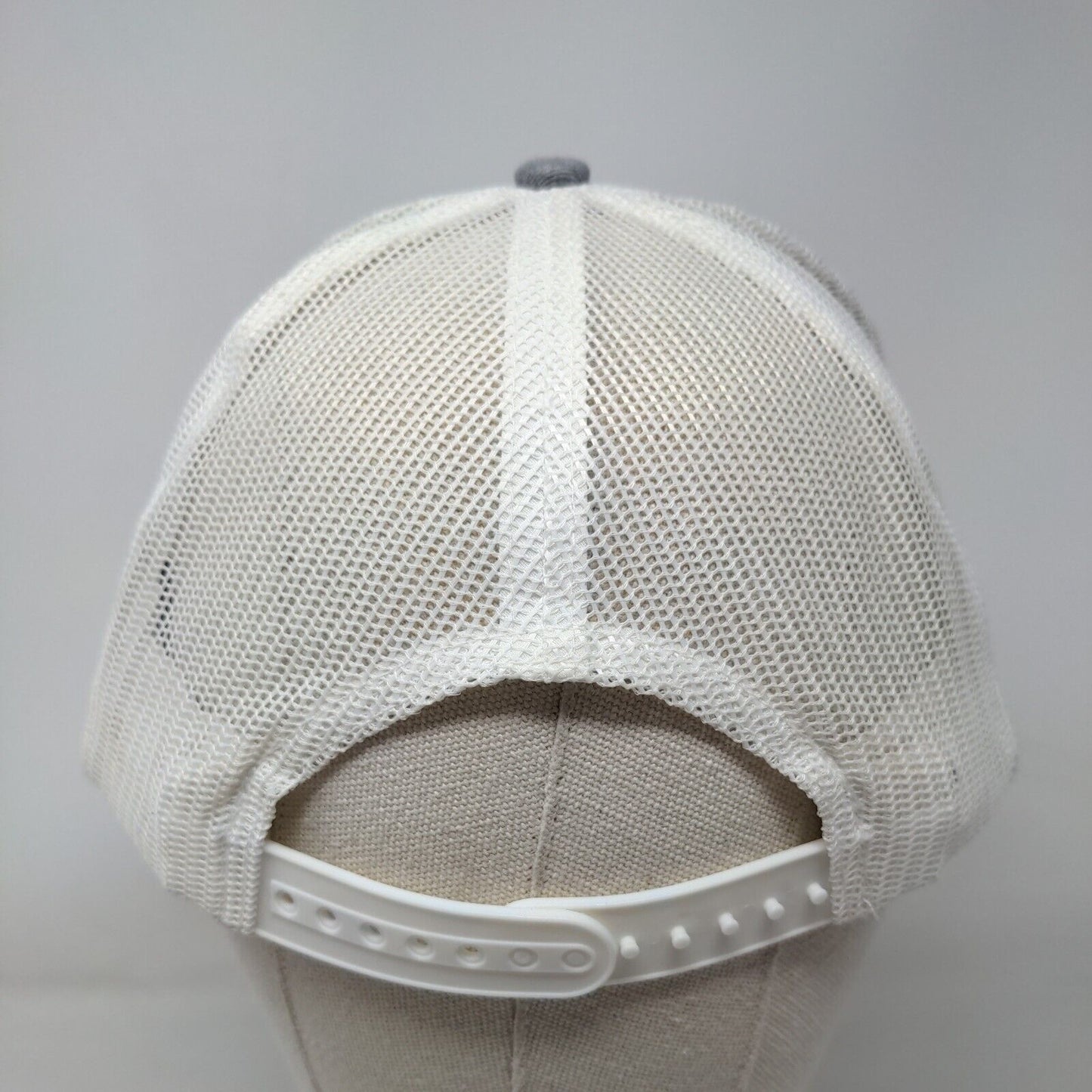 Truelieve Snapback Trucker Hat Gray One Size Adjustable Mesh Back Port Authority