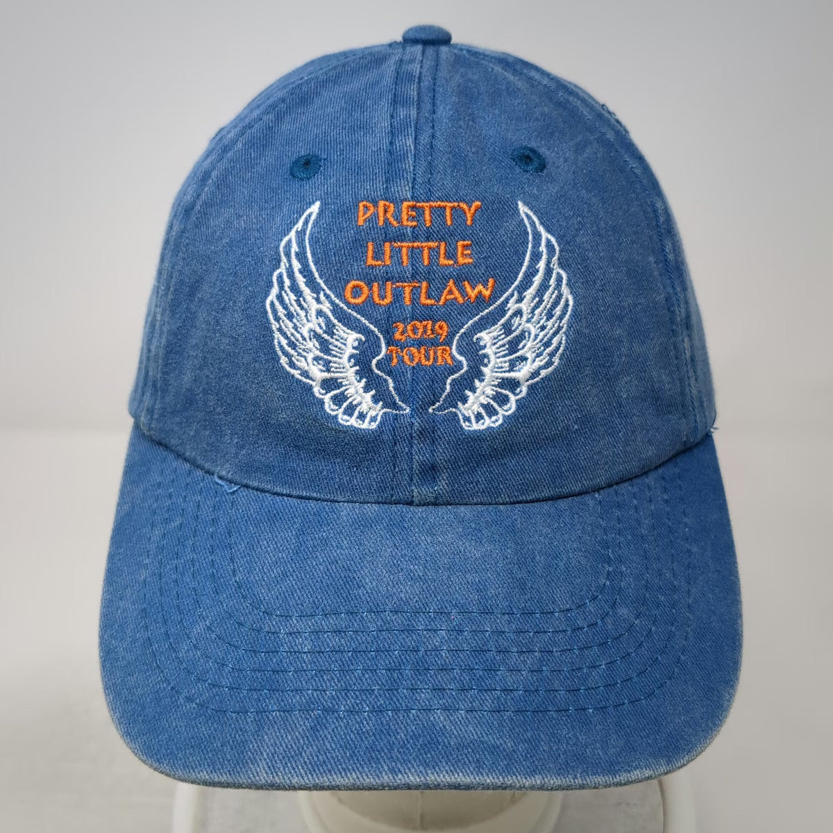 Blue Baseball Cap One Size Pretty Little Outlaw 2019 Tour Wings Embroidered Hat