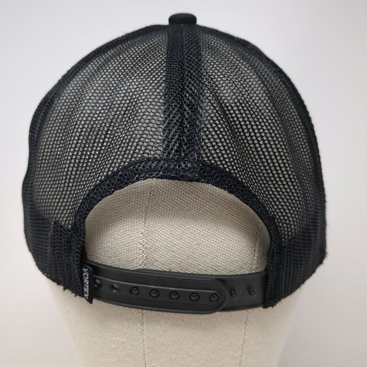 Vortex Trucker Hat Black One Size Mesh Back Snapback Logo Hunting Shooting Cap