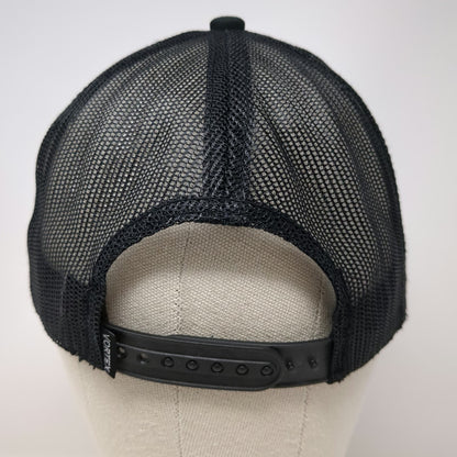 Vortex Trucker Hat Black One Size Mesh Back Snapback Logo Hunting Shooting Cap