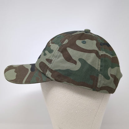 Eddie Bauer Baseball Cap Green One Size Camo Hat LED Lights Brim Work Hunting