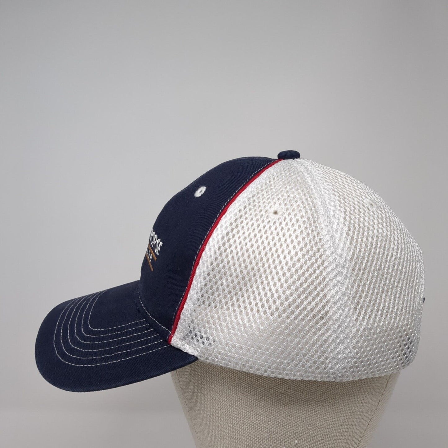 Wild Horse Golf Club Slideback Trucker Hat Blue OS Adjustable Mesh Cap America