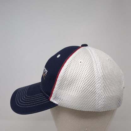 Wild Horse Golf Club Slideback Trucker Hat Blue OS Adjustable Mesh Cap America
