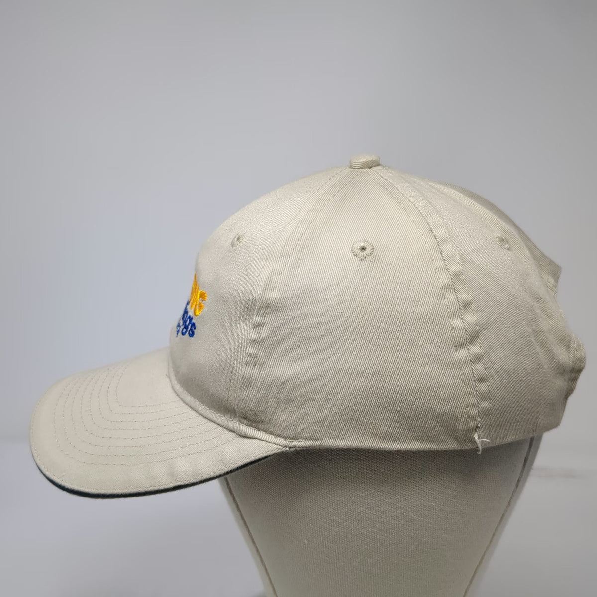 Port & Company Baseball Cap Beige One Size Roaring Springs Water Park Hat Cotton