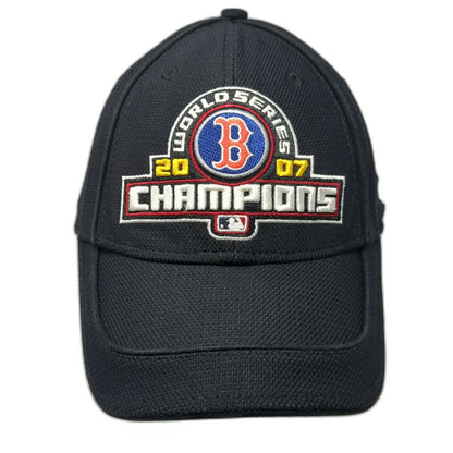 New Era MLB Red Sox 2007 World Series Champions Black Baseball Cap Hat One Size