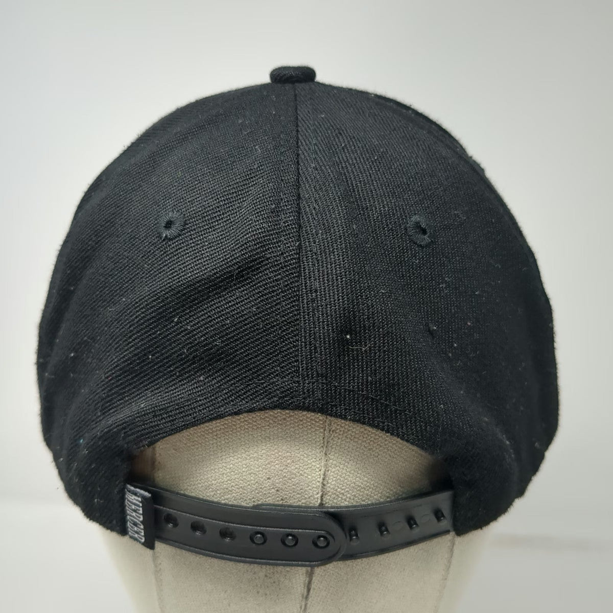 Mercer Snapback Black One Size Flat Brim Tonal Logo X Embroidery Adjustable Hat