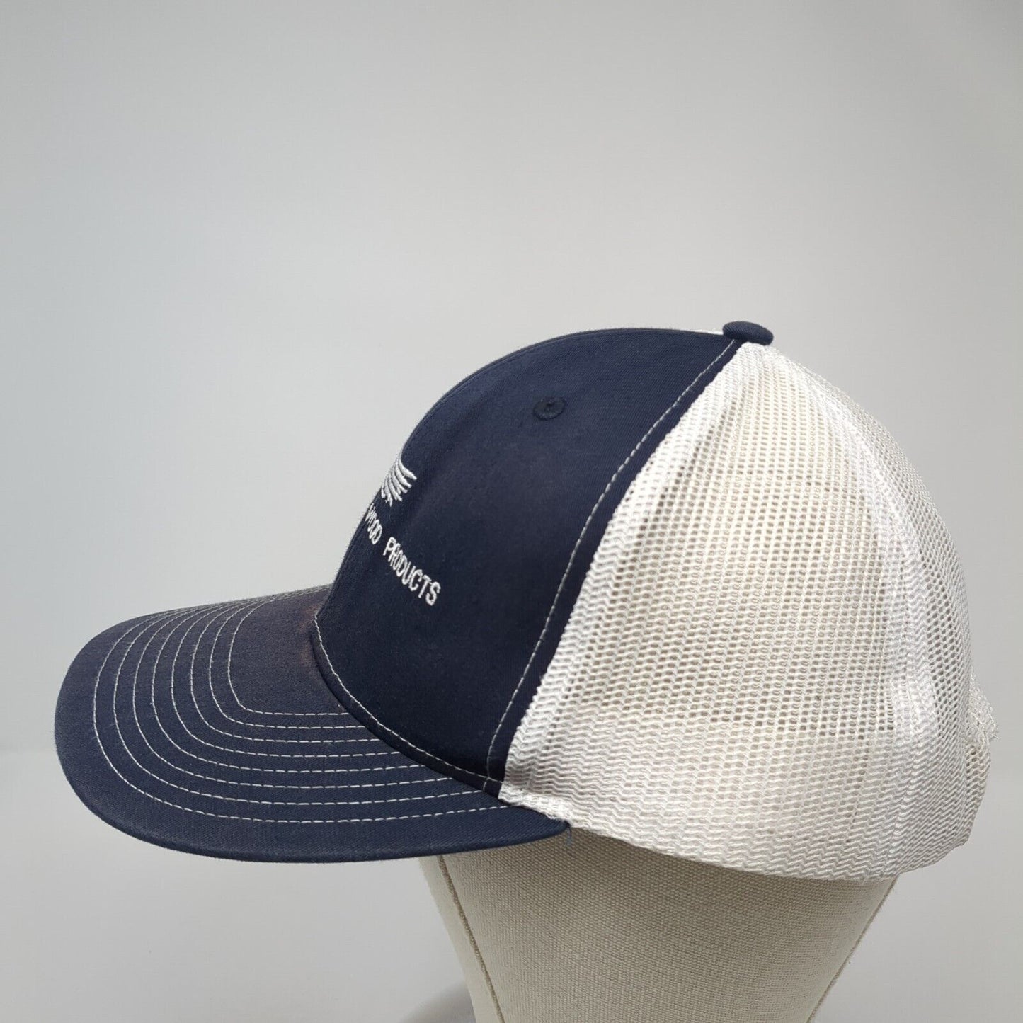 Phoenix Wood Products Snapback Trucker Hat Blue OS Adjustable Mesh Richardson