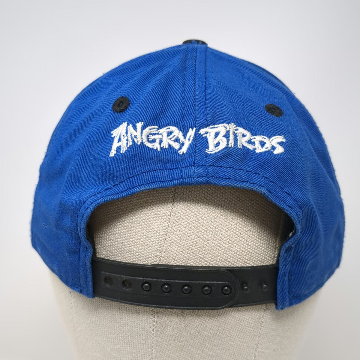 Angry Birds Fly Guy Snapback Hat Blue One Size Cotton Flat Brim Character