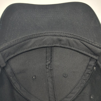 George Strapback Hat Black One Size Adjustable Solid Vent Holes Blank
