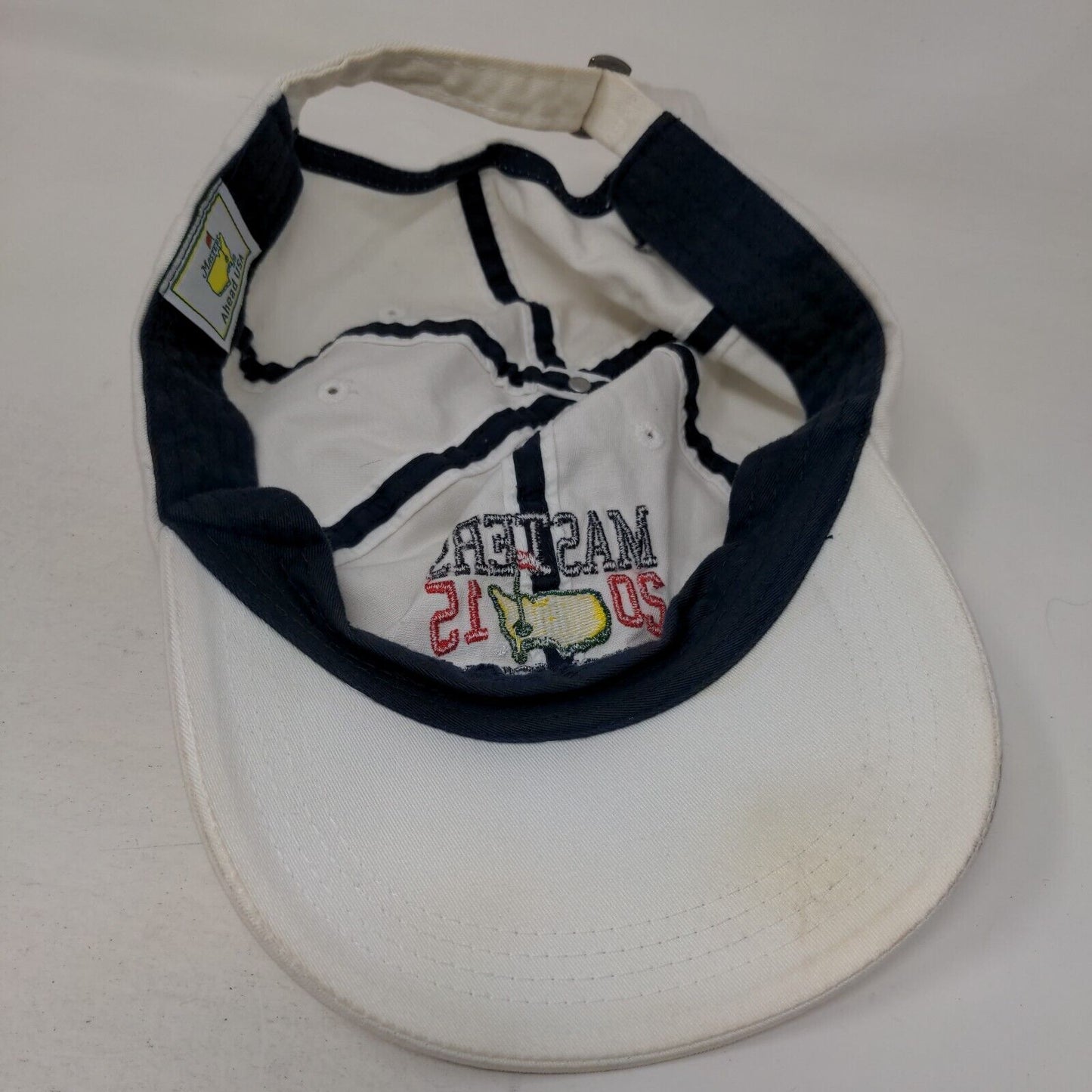 Masters 2015 Augusta Georgia Slideback Hat Cream One Size Adjustable Ahead USA