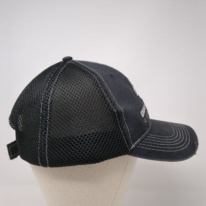 Idaho Concrete Company Strapback Mesh Back Hat Black One Size 6 Panel