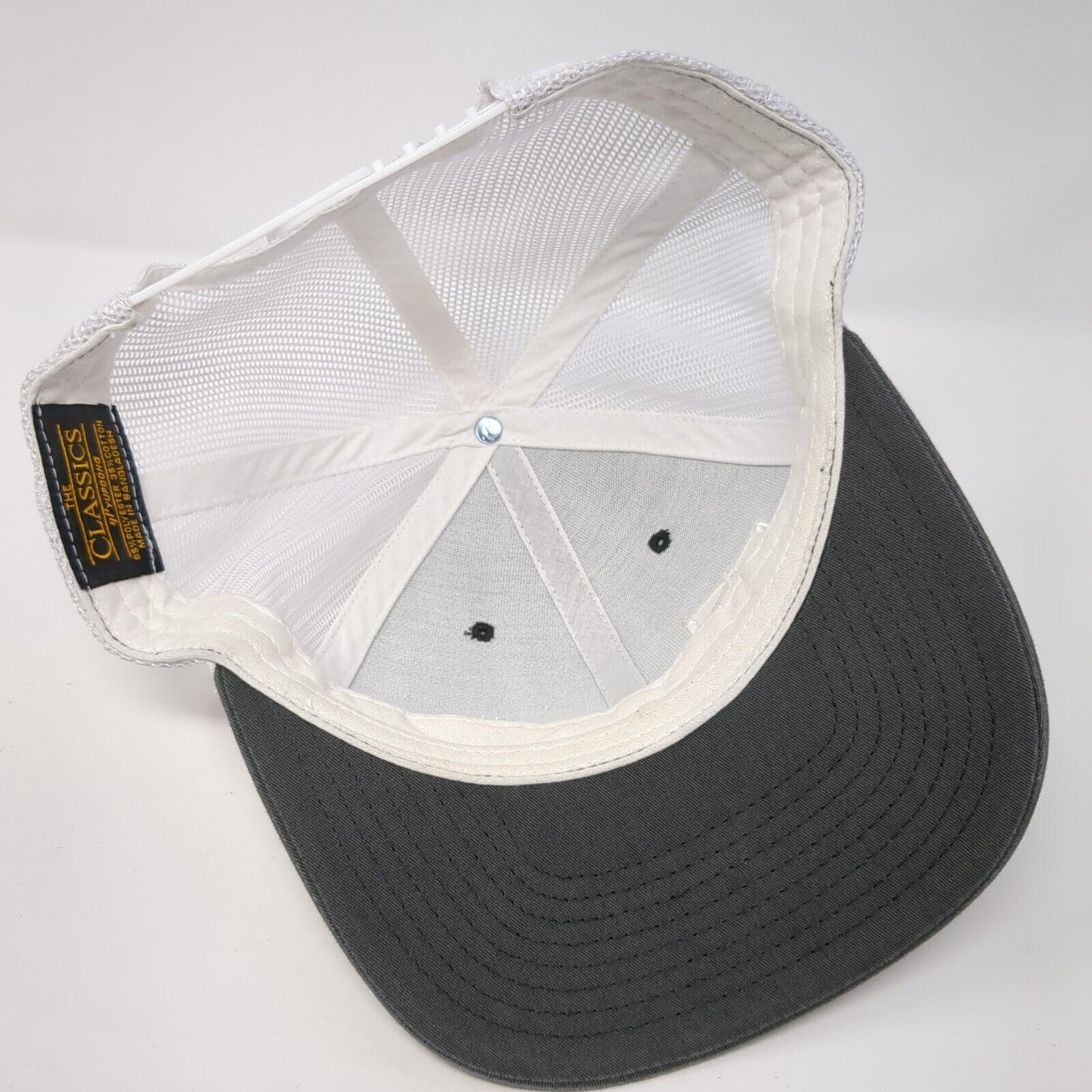 Fathom Realty Snapback Mesh Back Trucker Hat Gray One Size Yupoong