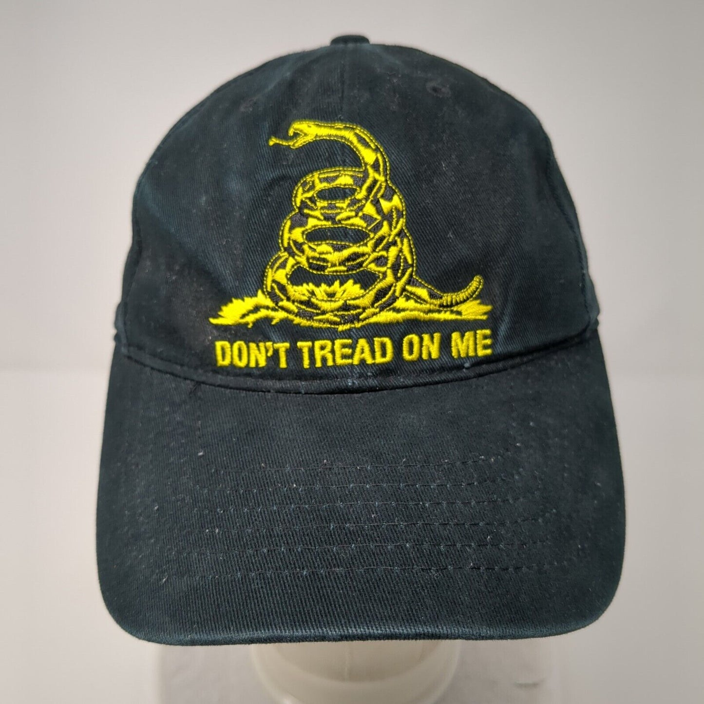 Dont't Tread On Me Starpback Hat Black OSFA Adjustable Embroidered Rothco Cotton