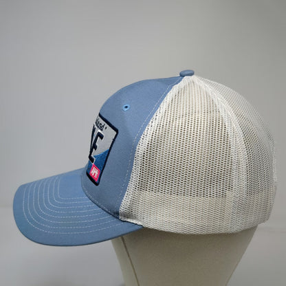 Richardson Trucker Hat Blue One Size Rhode Island Local Love Ocean State Patch