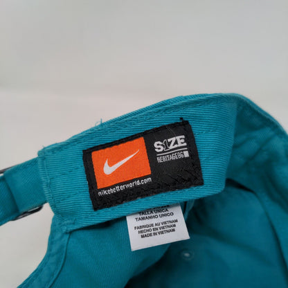 Nike Slideback Hat Blue OSFM Adjustable Embroidered Swoosh Heritage 86