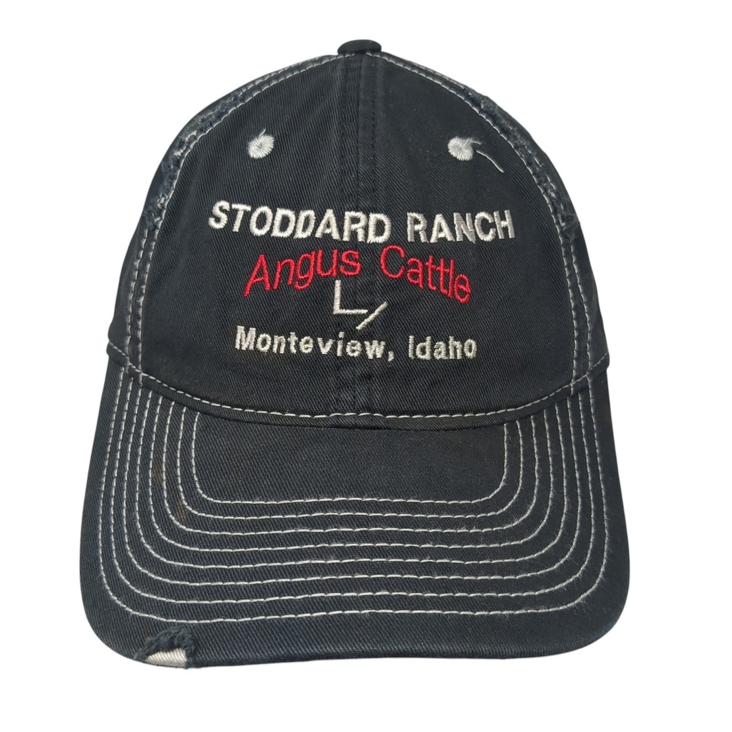 Stoddard Ranch Angus Cattle Monteview Idaho Baseball Cap Black One Size District