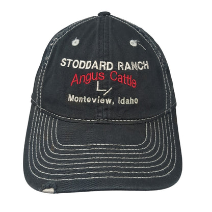 Stoddard Ranch Angus Cattle Monteview Idaho Baseball Cap Black One Size District