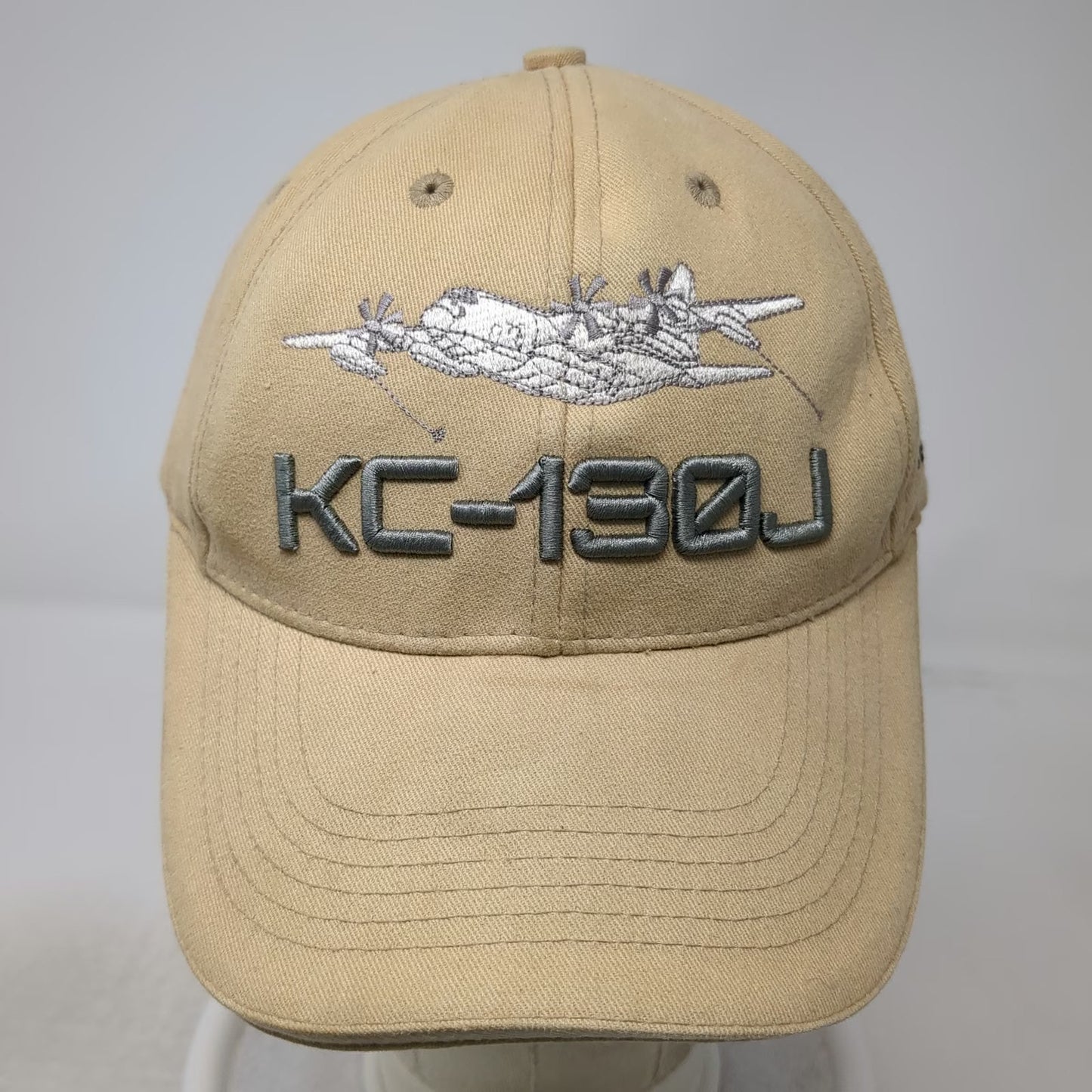 Lockheed Martin KC-130J Aircraft Kuwait Flag Beige One Size Baseball Cap Hat