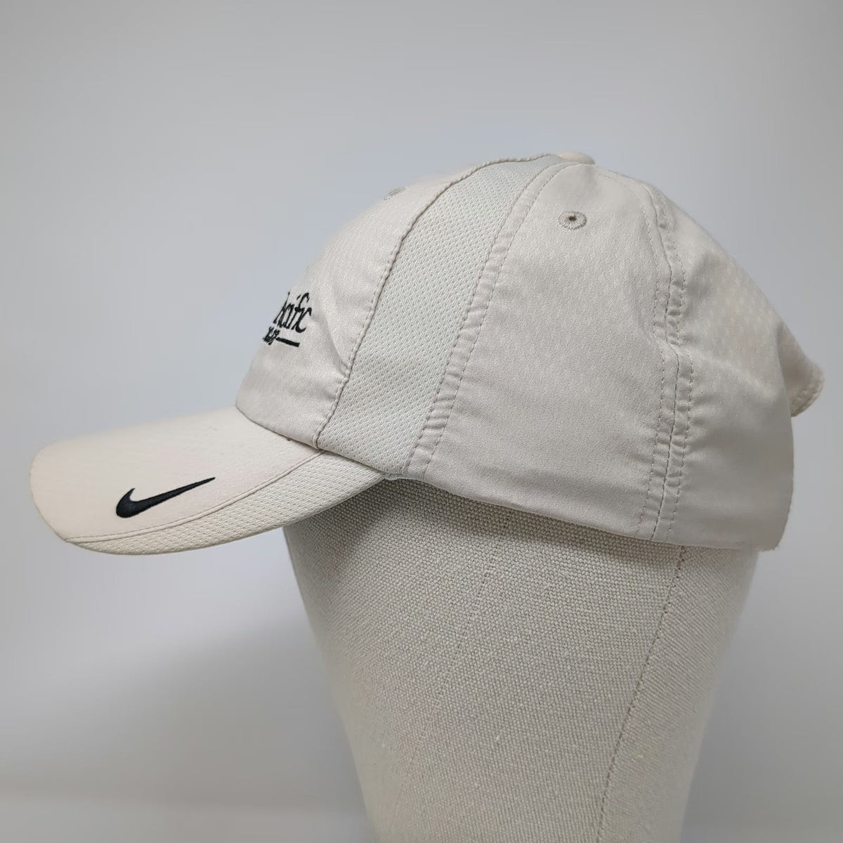 Nike Baseball Cap Beige Black One Size Sierra Pacific Mortgage Golf Hat Swoosh
