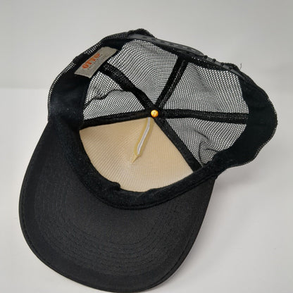 Santa Cruz Mountains Snapback Rope Trucker Hat Black One Size Mesh Back