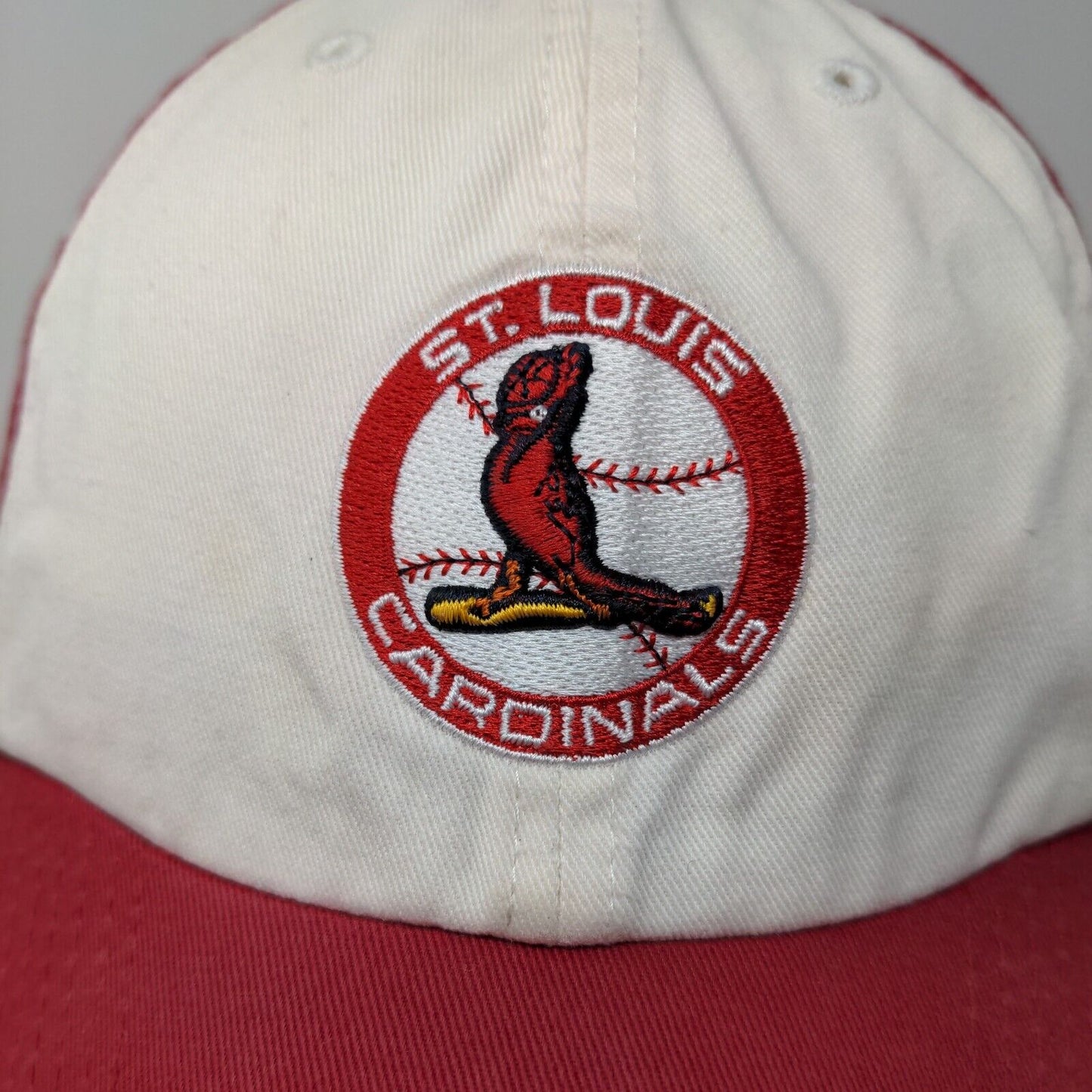 '47 Twins Men's Fitted Hat Red Size M St Louis Cardinals Embroidered Logo