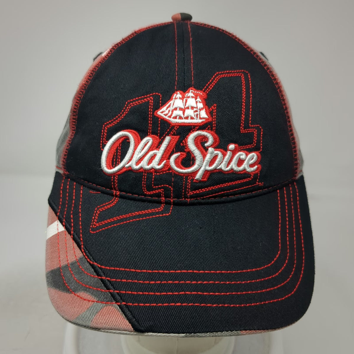 Chase Authentics Old Spice 14 NASCAR Camo Baseball Cap Black One Size Hat Race