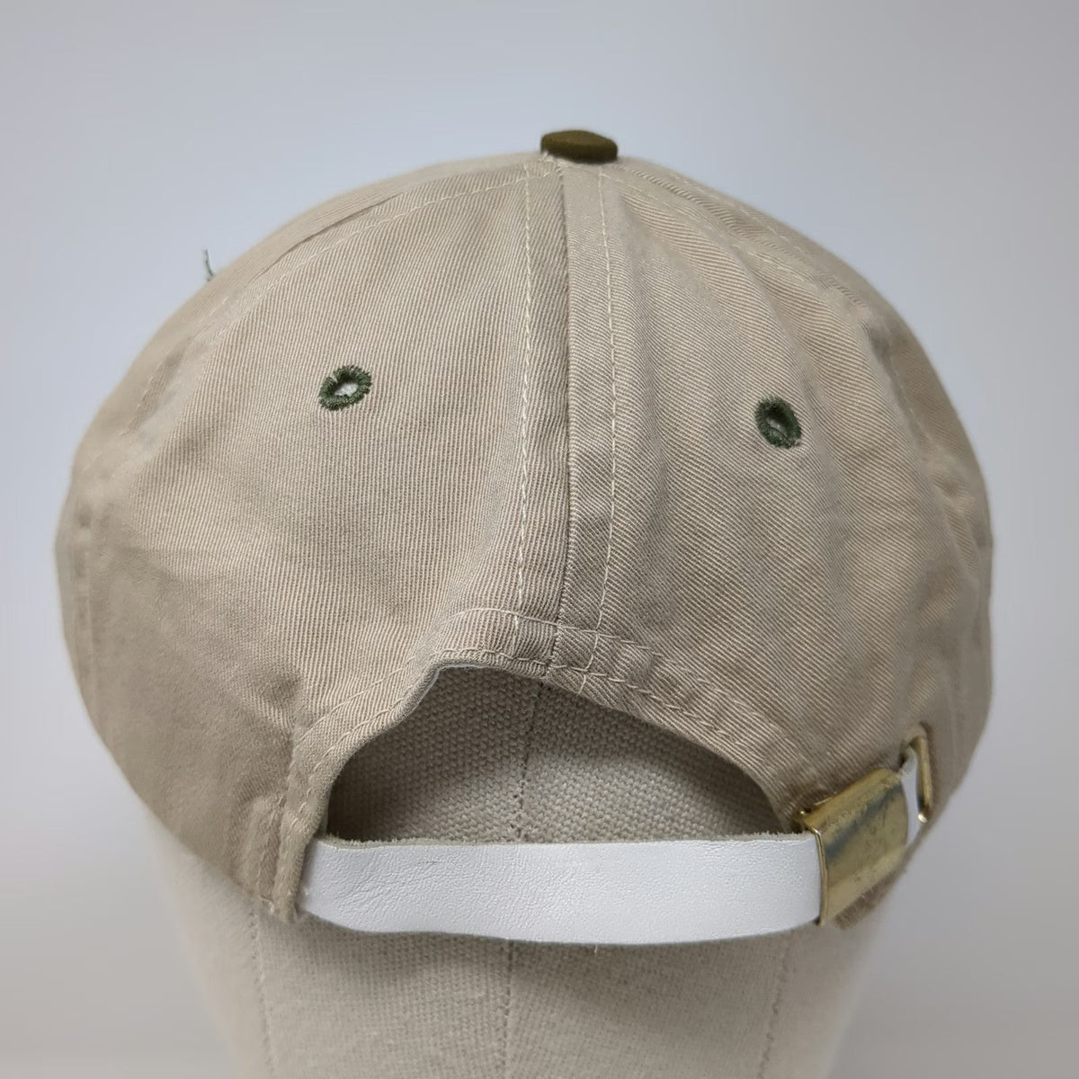 Fairway Blues Baseball Cap Beige Brown One Size Strapback Green Underbrim Golf