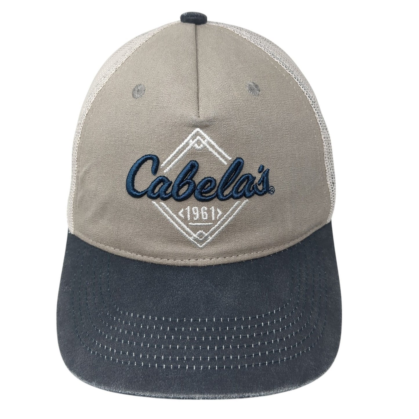 Cabela's 1961 Snapback Trucker Hat Multi One Size Mesh Back Colorblock